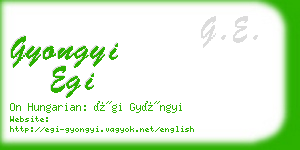 gyongyi egi business card